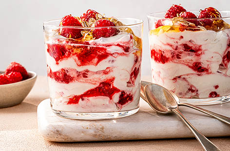 Cranachan is a traditional Scottish dessert showcasing the best of classic Scottish produce – oats, whisky and raspberries. This is a popular Burns Night (25th January) pudding but tastes deliciously indulgent any time of year.