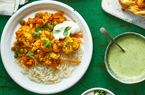 Ready in just 30 minutes, this fragrant cauliflower curry hits all the right notes for a dinner that's on the table in no time