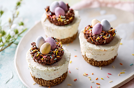 Add a touch of nostalgia to this Easter treat with cereal infused-milk for a simple, no-bake dessert