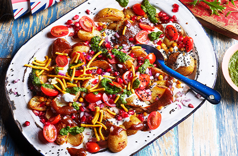 Get this vibrant potato salad ready for your next street party