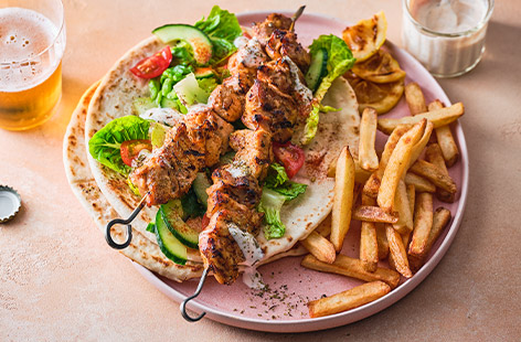 Forget about a Friday night takeaway being the quickest and easiest option. These simple yogurt-marinated chicken shish kebabs take just 35 minutes to make!