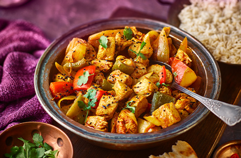 Jalfrezi is a type of Pakistani curry involving fried, marinated pieces of chicken, meat or fish to create a wonderfully rich sauce