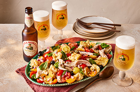 This classic Italian salad gets an upgrade with the help of crispy, skin-on chicken breasts, salty olives and capers