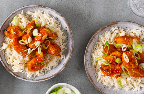 Try our riff on the classic Chinese sweet chilli chicken recipe; it's made with just five shortcut ingredients and ready in 15 minutes. 