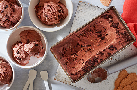 Try our no-churn chocolate ice cream that's ready for the freezer in just 15 minutes, all you have to do is wait patiently before you dig in...