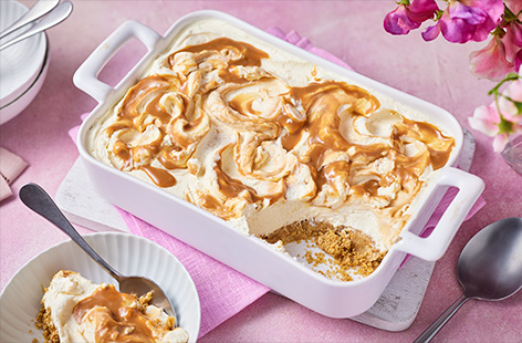 Moreish to the max, this cheesecake is so simple to put together and requires no cooking! Serve it in the dish and give everyone a spoon to tuck in.