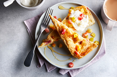 No need to flip lots of pancakes, just bake this giant one in the oven