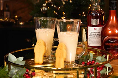 Infused with festive spices, this gingerbread latte liqueur version of the classic winter eggnog is warming and familiar