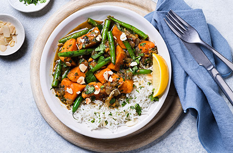 Creamy, sweet and lightly spiced, this veggie-packed curry is a winning dinner for all the family that's so easy and affordable, yet so delicious.