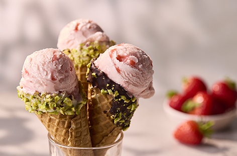 You'll need to make this gorgeous homemade strawberry ice cream the day before as it takes a little bit of time to prepare. But when the moment for dessert comes, all you'll need to do is scoop and serve.