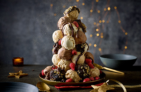 This ice cream tower is a real show-stopper