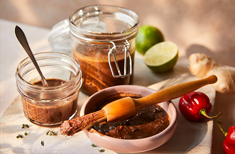 Food writer Riaz Phillips shares his jerk marinade recipe with us: 'Everybody’s jerk seasoning is different. My recipe combines wet and dry ingredients for different textures and taste profiles. It's a real all-rounder: use it to pre-season a whole chicken, lamb steaks, pork chops, or vegetables before roasting or barbecuing'.