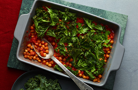 A simple traybake that makes the most of seasonal kale, this will soon be part of your weekly dinner rotation