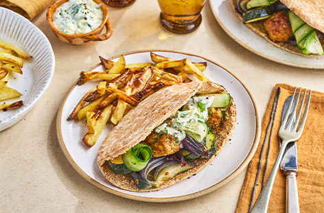 East meets West in these summery pork kebabs with a warm, spicy kick