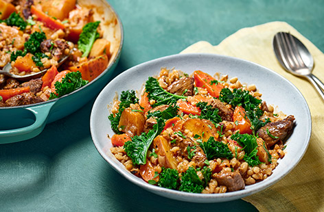 Tesco magazine's editor Lauren Rose-Smith shares her mum's recipe for lamb stew. Comfort in a bowl, this winter warmer makes a great alternative to Sunday lunch or serve midweek and freeze extra portions. Try serving it with fresh crusty bread to mop up the juices – zero leftovers!
