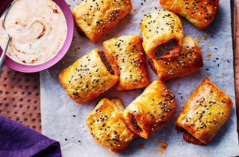 Nargisse is a chef and author, she says:'During Ramadan having easy-to-prepare meals makes a big difference. This sausage roll recipe is perfect for iftar: the bold spices and rich textures feel like a treat after a long day of fasting.'