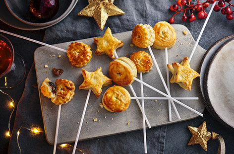 These mince pie pops are almost too cute to eat – almost! Great for a baking project with the kids or a festive party food platter, they're simple to make and fun to eat. Bake and freeze a batch, ready for when you need them.