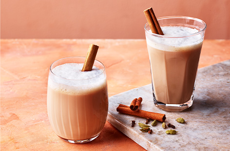 Made by infusing milk with storecupboard spices and tea, this fragrant chai latte recipe is the perfect antidote to cold winter weather