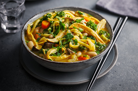 Derek Sarno's nourishing noodle soup is ideal for batch-cooking – why not make double and freeze half for those busy evenings when you’re craving comfort food?