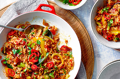 One-pan is all it takes to make this Mexican-style spiced rice