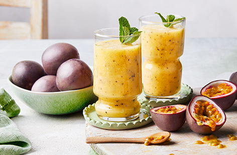 Kick-start your day with this bright, zingy passion fruit smoothie