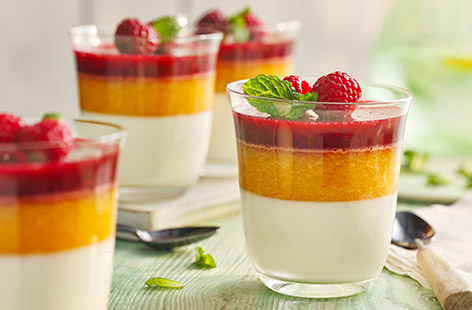 Simple and sweet, this dessert is a healthy version of the classic peach melba