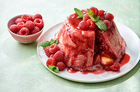 Make the most of the summer harvest and cut down on food waste with this summer pudding with a sweet, peachy finish