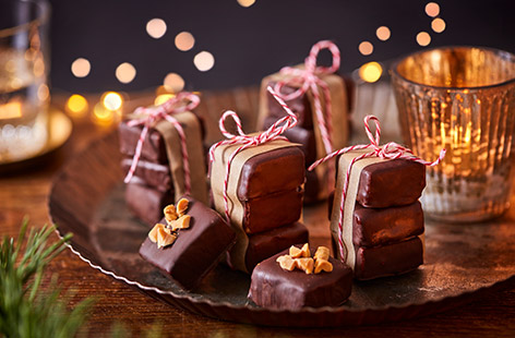 Using only four ingredients, these chocolatey treats with a hint of coconut are the perfect Christmas snack or homemade gift.