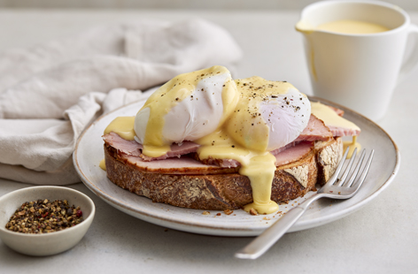 This classic creamy sauce is a must-have for eggs Benedict and other brunch recipes. The richness of butter and egg yolks is offset by tangy Dijon mustard and white wine vinegar. The key here is to keep whisking!