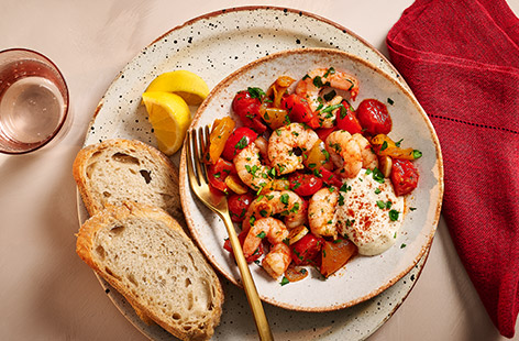Originating from Spain, prawns pil-pil is typically served as tapas. Our speedy version is ready in just 15 minutes and uses jarred chargrilled peppers to save you time. Serve with a dollop of aïoli and crusty bread to mop up that smoky paprika sauce.