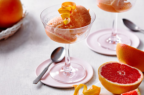 Red grapefruit sorbet recipe