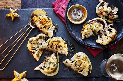 Satisfy the whole family with this beautiful, basted cauliflower side dish