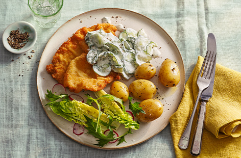 Thin and crispy yet still tender and juicy, pork schnitzel is a classic German dish