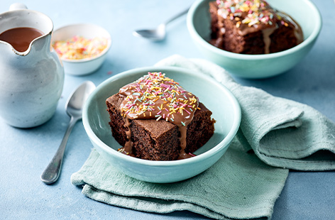 Now here's a dessert that parents will love just as much as the kids! Reminiscent of the delightful puddings from school, and oh so easy to make, these simple bakes are a no-brainer