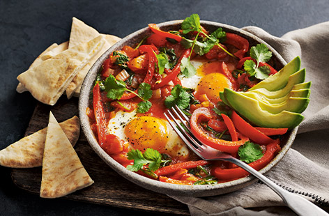 This shakshuka is a great low-energy supper for one that’s ready in a flash. Made entirely in the microwave, try this recipe for a speedy midweek meal.