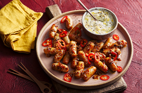 Sweet, sticky and oh-so moreish, these simple cocktail sausages are a welcome addition to your movie night snacking platter