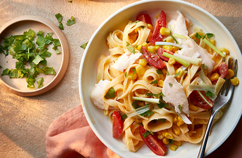 If you love creamy pasta, you'll want to try this fusion dish that's comforting, flavoursome and surprisingly healthy.