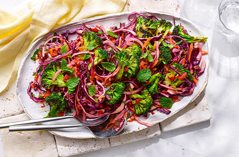 Liven up your BBQ with this smokin' hot broccoli recipe. With carrots, cabbage and lime, this summery side is packed full of flavour.