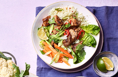 A fresh and fragrant sticky chicken dish ready in 25