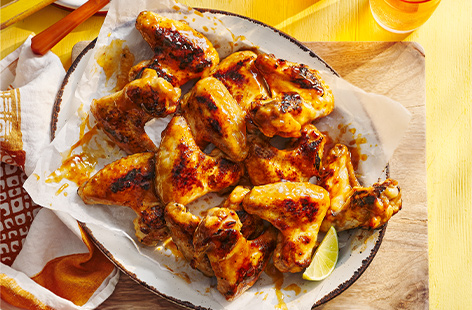 Need a new spin on your barbecue starter? Try something new and give these sweet and sticky mango chicken wings a go