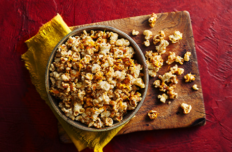 Give humble popcorn a glow up with storecupboard ingredients, making for a simple, wallet-friendly snack