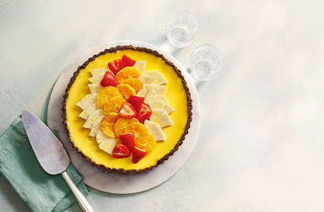 Celebrate Pride month in style with Craig Poku's sunset fruit tart, a dessert that's best enjoyed in the sunshine with friends and family