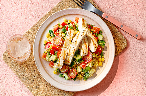 This bright rainbow couscous salad is guaranteed to make lunchtime more fun