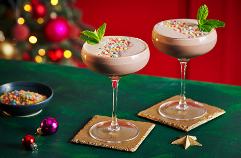 The classic Irish mudslide gets a makeover with the help of triple chocolate ice cream