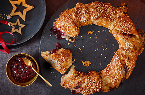 Use leftover Christmas turkey (or ham) and cranberry sauce in this cheesy toasted sandwich-style croissant twist