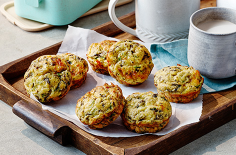 Rebecca Wilson, AKA What Mummy Makes, shares her healthy kids snack; cheesy courgette frittata bites.
