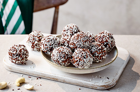 Rebecca Wilson, AKA What Mummy Makes, shares her perfect post-school (or nursery) energy ball snack.
