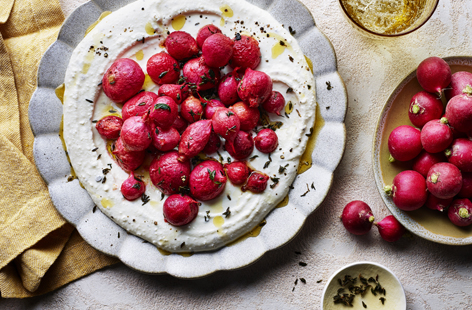 Make the most of peppery seasonal radishes with this gorgeous whipped feta dip, perfect for spring entertaining.