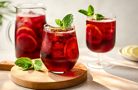 Looking for a cool summer cocktail that's a bit different? Give this ruby-red refresher a go. Mixing red wine, lemonade and plenty of ice, with a twist of lemon and fragrant mint, the Tinto de Verano is the ultimate summer cocktail, straight from Spain - ¡salud!
