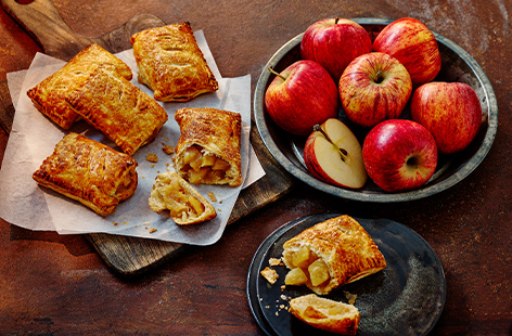 Bright, seasonal apples are front and centre in these warming spiced hand pie desserts